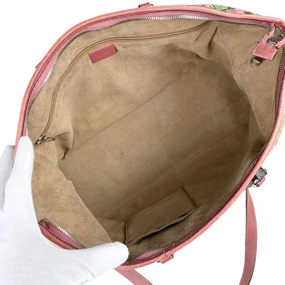 GUCCI Floral Booms Supreme Monogram 2 Way Tote Bag - Picture 12 of 15